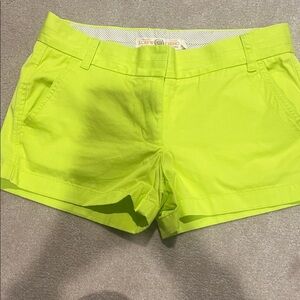 J. Crew Women's Bright Lime Shorts